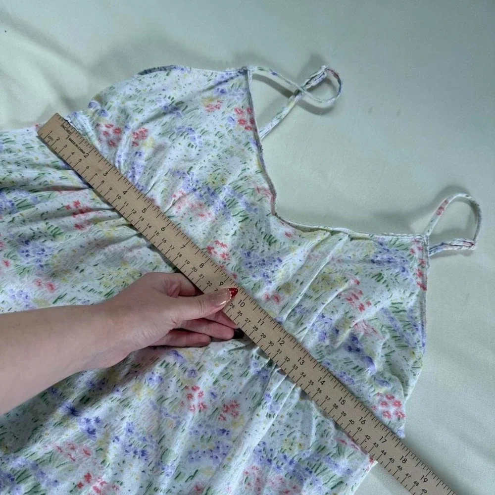 floral midi dress  90s simple pleasures floral midi dress size‎ large